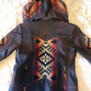 Handmade sheep skin leather jacket - small